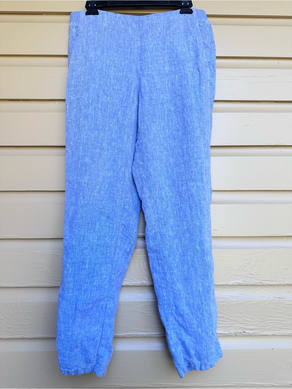 J Jill Linen Pants Blue Size Small cropped ankle pull on travel summer